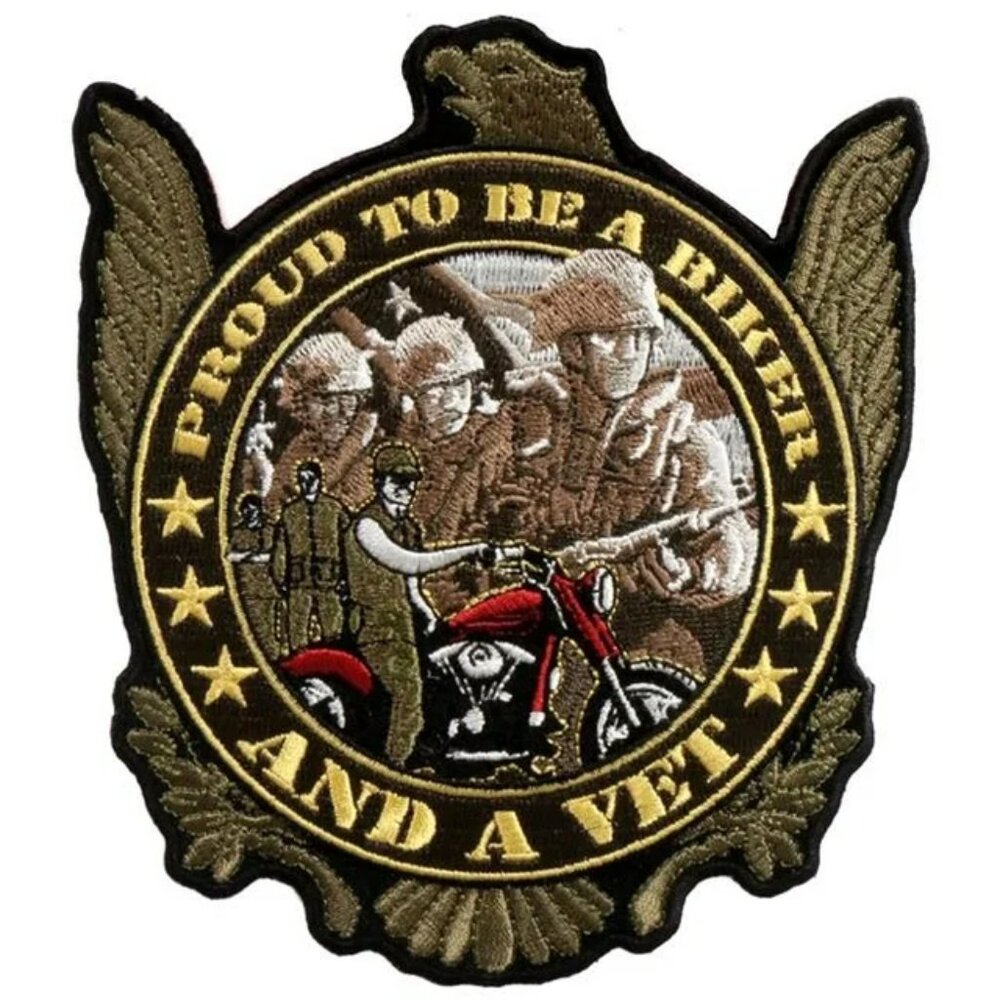 Hot Leathers Unisex Proud to be a Biker 9.5"x8.5" Patch, PPA5507